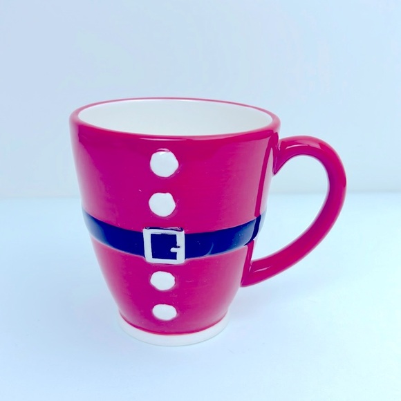 Hallmark Santa Suit Mug NWT, raised design, Christmas mug - Picture 1 of 12